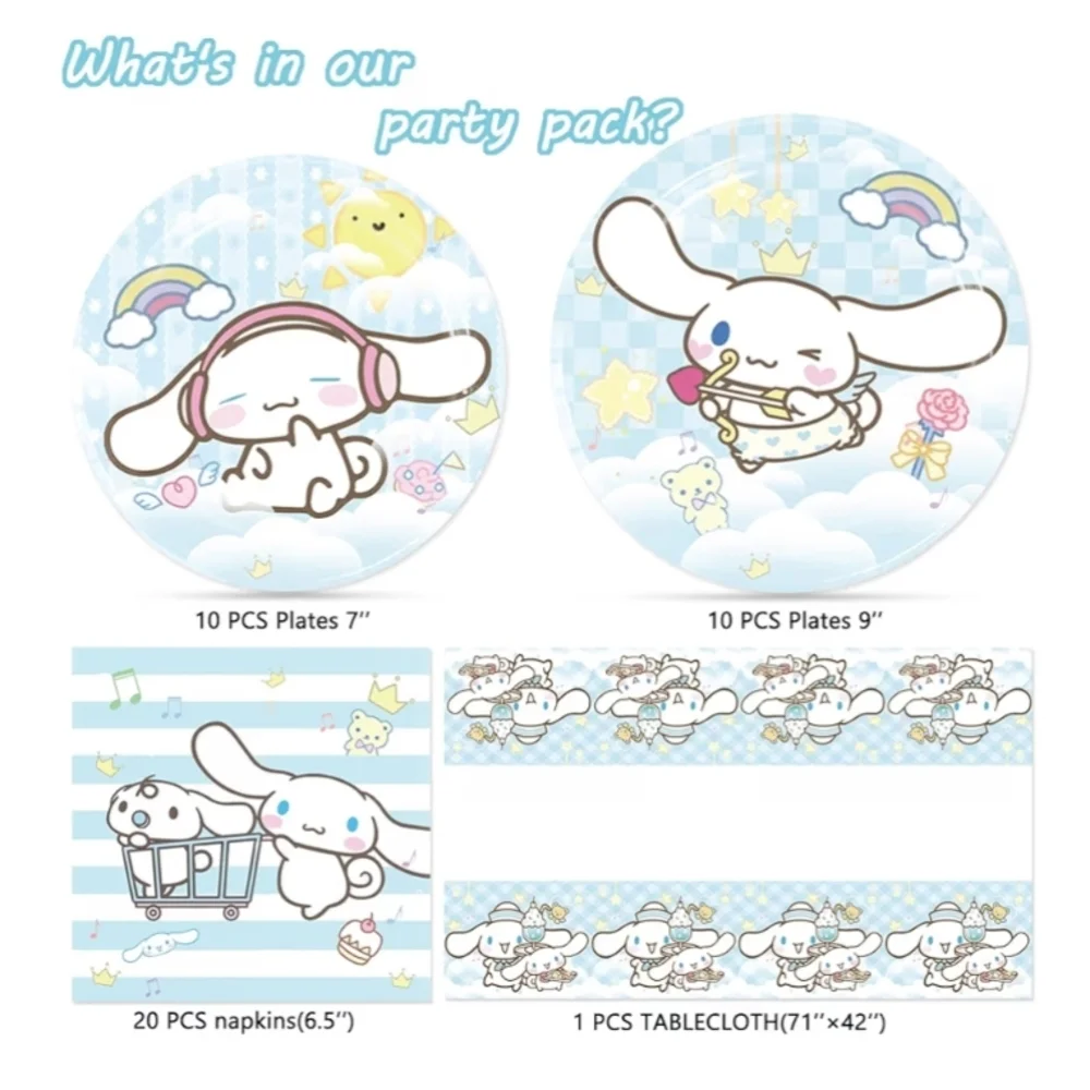 2 x NWT Cinnamoroll Party Set (Total 82pcs)